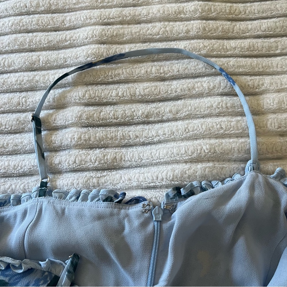 Reformation Lilibet Dress in Fresh Air - Picture 9 of 13